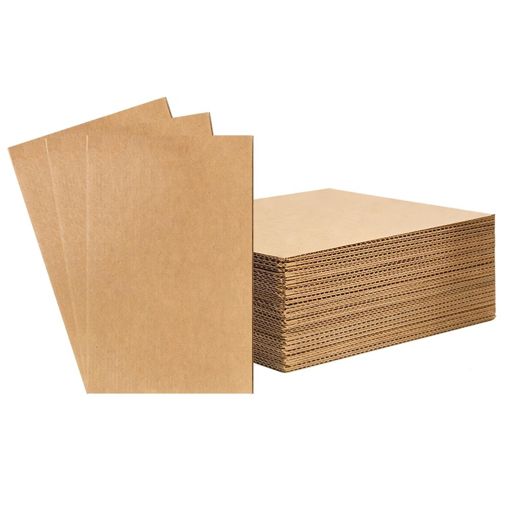 Haploon 30 Pack Corrugated Cardboard Sheets 23.6 x 16.5 Inch Large Flat Cardb…