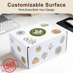 RPBHY Small Shipping Boxes 6x4x3 5 Pack White