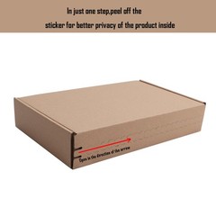 Brown Shipping Packaging L10.5xW6.3xH2 Inch Hard Corrugated Box Wrap Party