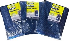 Lot Of 3 Performax 72”x40” Moving Blankets NEW In Pkgs Double Stitched 217-0213