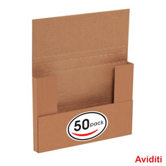 Mailer Boxes Small 9 5/8″L X 6 5/8″W X 1 1/4″H 50-Pack – Corrugated Cardboard Bo