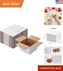 Brand New 7x7x5 White Shipping Boxes Set of 40
