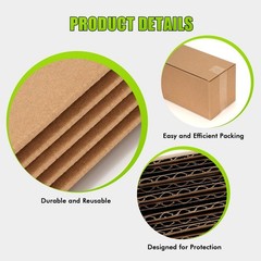 10 Pcs 4x4x40 Inch Tall Corrugated Shipping Boxes – Moving, Packaging, Mailing,