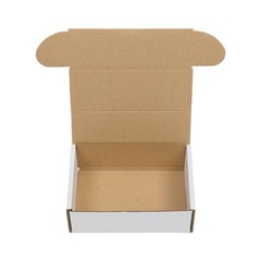 50 Pack 6x4x2 White Corrugated Shipping Mailer Packing Box Boxes Lightweight