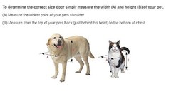 Ideal Pet Products Air Seal Pet Door with Telescoping Frame, Medium, 6-5/8″ x…