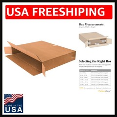 30″ x 5″ x 24″ Side Loading Cardboard Corrugated Boxes Lot of 10