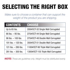 Tape Logic TL36246 Flat Corrugated Boxes, 36″ x 24″ x 6″, Kraft (Pack of 10)