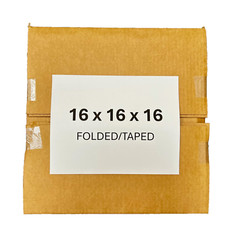 16″ x 16″ x 16″ Cardboard Corrugated Box – SINGLE BOX