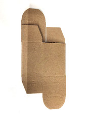 QUANITY OF ( 25) 1-1/4″ x 1-1/2″ x 2″ Reverse Tuck Kraft Folding Chipboard Box