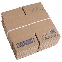 Small Shipping Boxes 6x6x6 100% Recycled Corrugated 30 Pack Eco-Friendly New