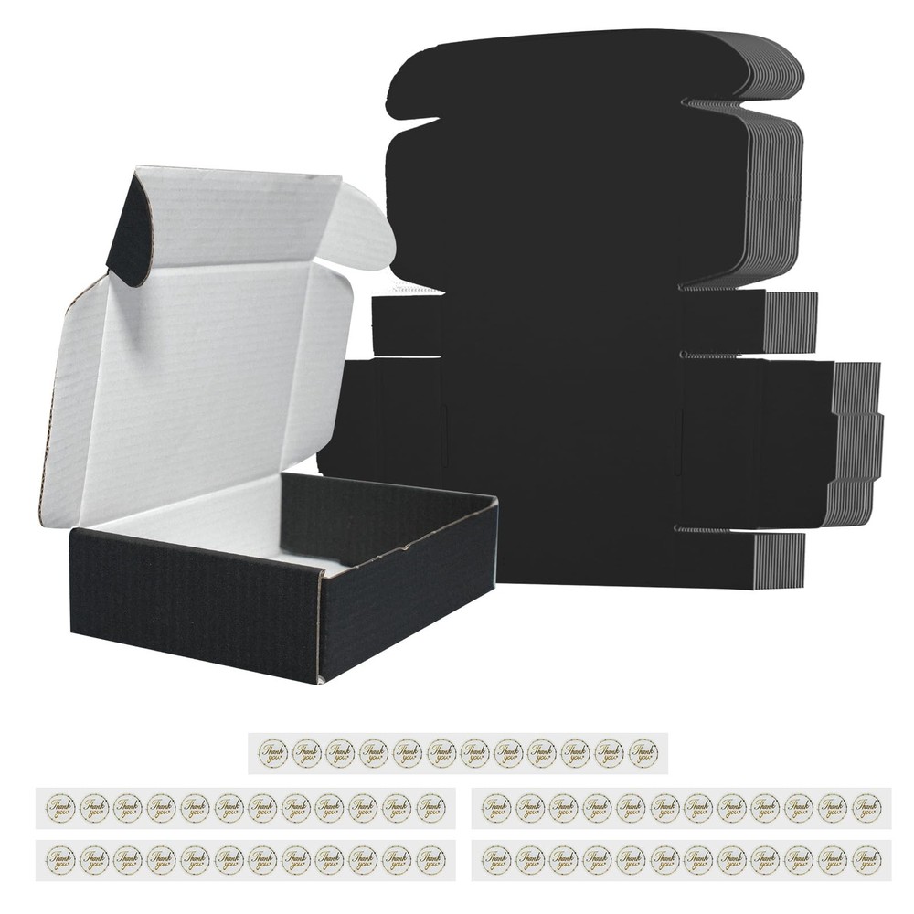 60 Packs Shipping Boxes Cardboard Corrugated Mailer Boxes 6 x 4 x 1.6 Inches …