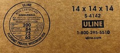 14″ x 14″ x 14″ Cardboard Corrugated Box – SINGLE BOX