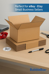 50 Pack 9x6x3 Single-Wall Shipping Boxes, 200# Test 32 ECT Corrugated Boxes