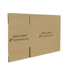 20 Pack 12X6X6″ Printed Shipping Boxes Singlewall B Flute Cardboard Box 32 ECT
