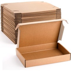 Cedilis 30 Pack 12x8x2 Inches Shipping Boxes, Brown Corrugated Cardboard Mailer
