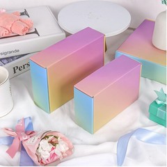 Shipping Boxes Small 7x5x2″, 30 Pack Colorful Corrugated Cardboard Boxes, Mai…