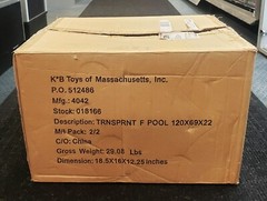 GENUINE AUTHENTIC – KB Kay Bee TOYS INC – SHIPPING BOX – 18.5X16X12.25″ INCH