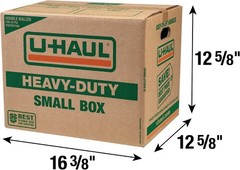 10 Heavy Duty Shipping Storage Boxes 16-3/8×12-5/8×12-5/8 Inch U-Haul Kit
