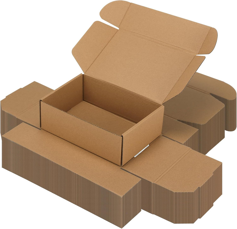 9X6X3 Inch Shipping Boxes Set of 30 Brown, Inner Size 8.6X5.6X2.6 Inch Cardboard
