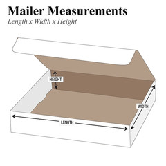 Mailer Boxes Small 9″L X 6 1/2″W X 2 3/4″H 50-Pack – Corrugated Cardboard Box fo