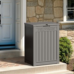 LHBGO Package Delivery Box for Outside, 48 Gallon Storage with Lockable Secur…