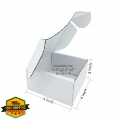 Czofnjesi Boxes 4x4x2 White 100 Pack