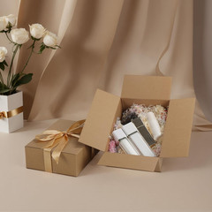 40 Packs 10X7X3 Shipping Boxes for Small Business, Corrugated Cardboard Boxes Bu