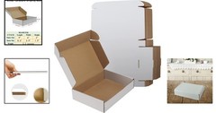 Lightweight White Shipping Boxes 9x6x2 for Small Items 25 Count