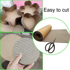 14x 72in Brown Single Face Corrugated B Flute Cardboard Roll ，Shipping Corrug…