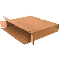 Side Loading Boxes, 30″L x 5″W x 24″H, Kraft Paper, Pack of 10 – Shipping & Stor
