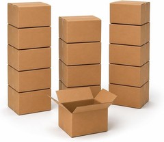 Corrugated Cardboard Boxes 15-Pack – Medium Size 18x14x12″