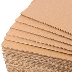 JAPCHET 60 PCS 9 x 12 Inches Corrugated Cardboard Sheets, Flat Cardboard Shee…