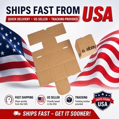 eBay-Branded Boxes With Black Color Logo 4″ x 4″ x 4″ FREE SHIPPING USA