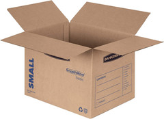 15-Pack Small Moving Boxes with Pre-Printed Labels – 16.5″x12.25″x12.67