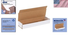 Medium Moving Boxes 14x4x2, 50-Pack | Corrugated Cardboard