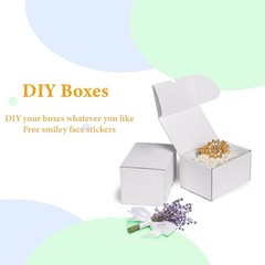 50 Pack Small White Cardboard Shipping Boxes 7x5x4 Inch for Lightweight Items