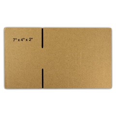 30 EcoSwift 7x4x2 Corrugated Cardboard Packing Boxes Mailing Moving Brown
