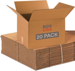 Moving Boxes 18″L X 14″W X 12″H (20-Pack) Medium – Corrugated Cardboard Box for