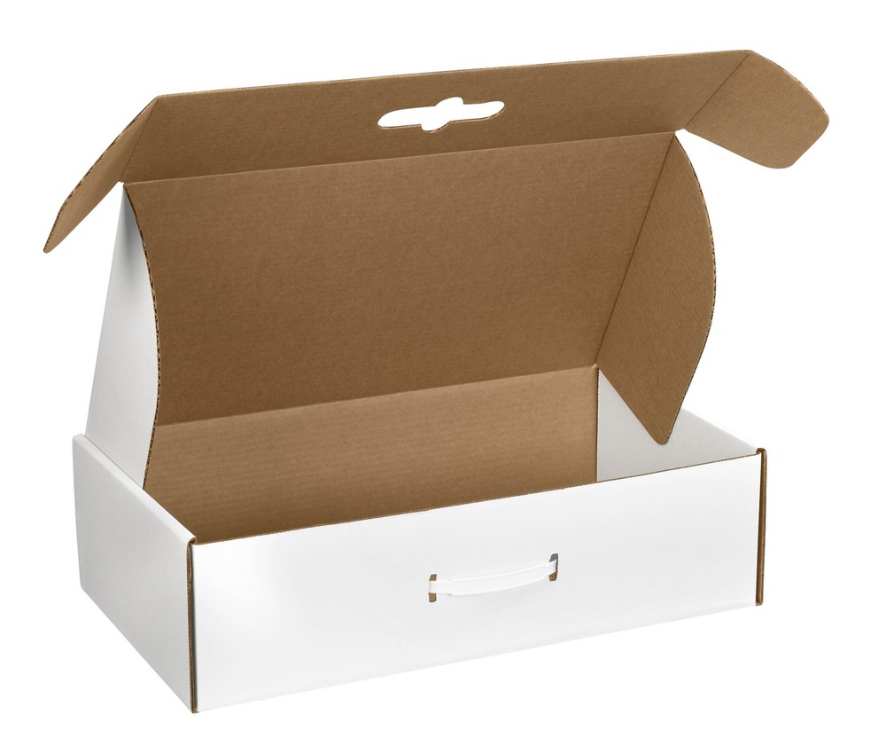 Aviditi MCC5 Corrugated Carrying Cases, 20″ x 11 3/8″ x 5 1/2″, Oyster White …