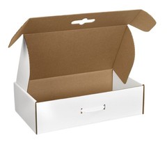 Aviditi MCC5 Corrugated Carrying Cases, 20″ x 11 3/8″ x 5 1/2″, Oyster White …