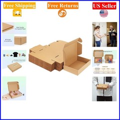 50 Pack Brown Corrugated Shipping Boxes 9x6x2 Inches