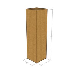 5 10x10x36 Kraft Brown Corrugated Shipping Boxes 32 ECT Single-Wall New