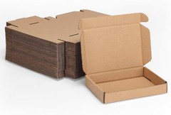 MEBRUDY 6x4x1 Inches Shipping Boxes Pack Of 50, Small Corrugated Cardboard Box