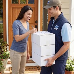 White Cardboard Shipping Boxes – 30 Count – 10x7x5 Inches, Recyclable