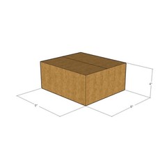 25 9x8x4 Kraft Brown Corrugated Shipping Boxes 32 ECT Single-Wall New