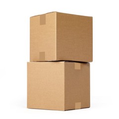 100 Pcs Shipping Boxes 4x4x4 Inch Small Corrugated Cardboard Moving Packing Box