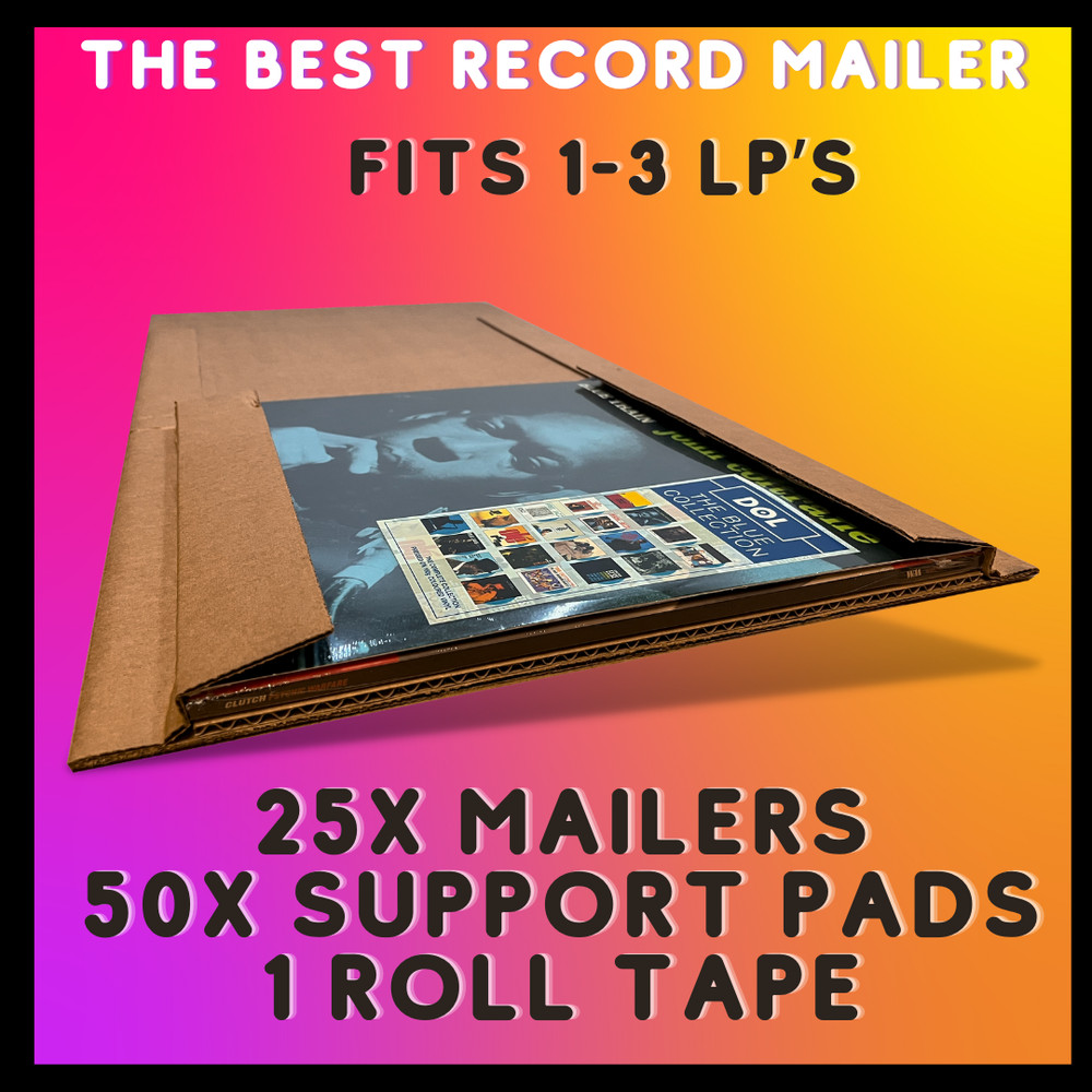 THE BEST RECORD MAILER Rectangle Shape 1-3 LP’s Vinyl Shipper Box – 25x MAILERS