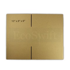 1-50 10x8x6 “EcoSwift” Cardboard Packing Mailing Shipping Corrugated Box Cartons