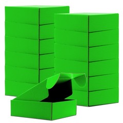 Grass Green Small Corrugated Cardboard Mailer Shipping Boxes 15 Pack 6x6x2 Inch