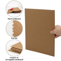 50 Pack 9×12 Inch Corrugated Cardboard Sheets Flat Inserts Packing Shipping